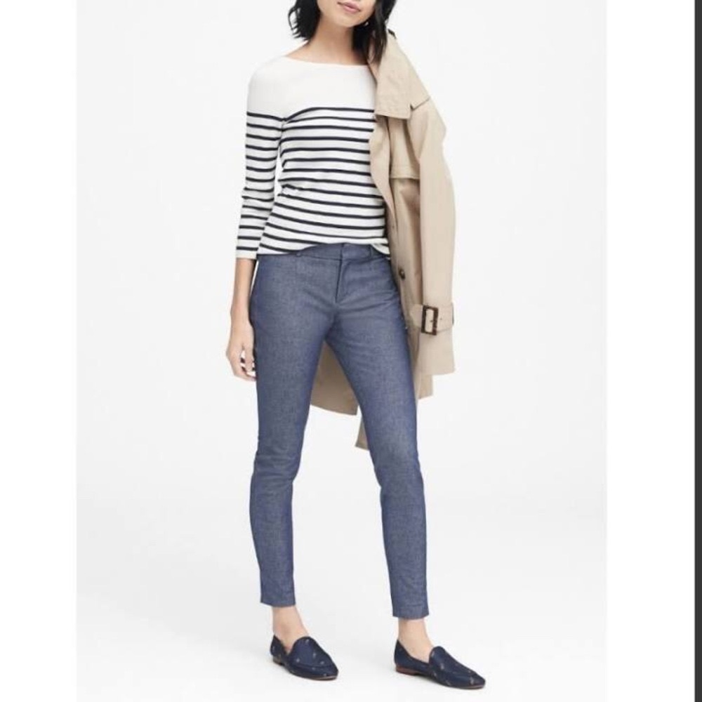 Blue/Gray Banana Republic Sloan Ankle Pants